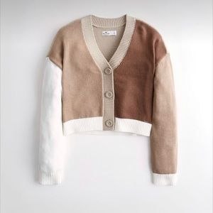 Hollister crop cardigan
